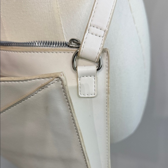Sam Edelman White Crossbody Bag with Silver Accent - Picture 11 of 13
